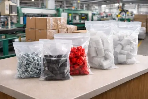 Bolsas plásticas utilizadas en industria y manufactura para empaque, protección y manejo interno de productos