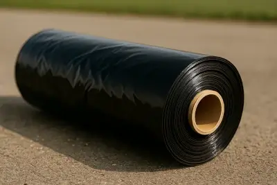 Rollo plástico ancho negro